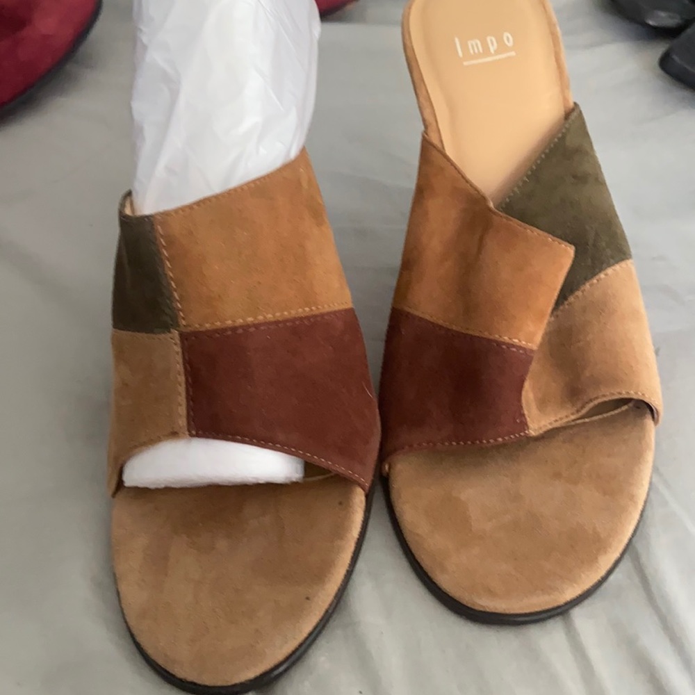 Sandals suede high heels